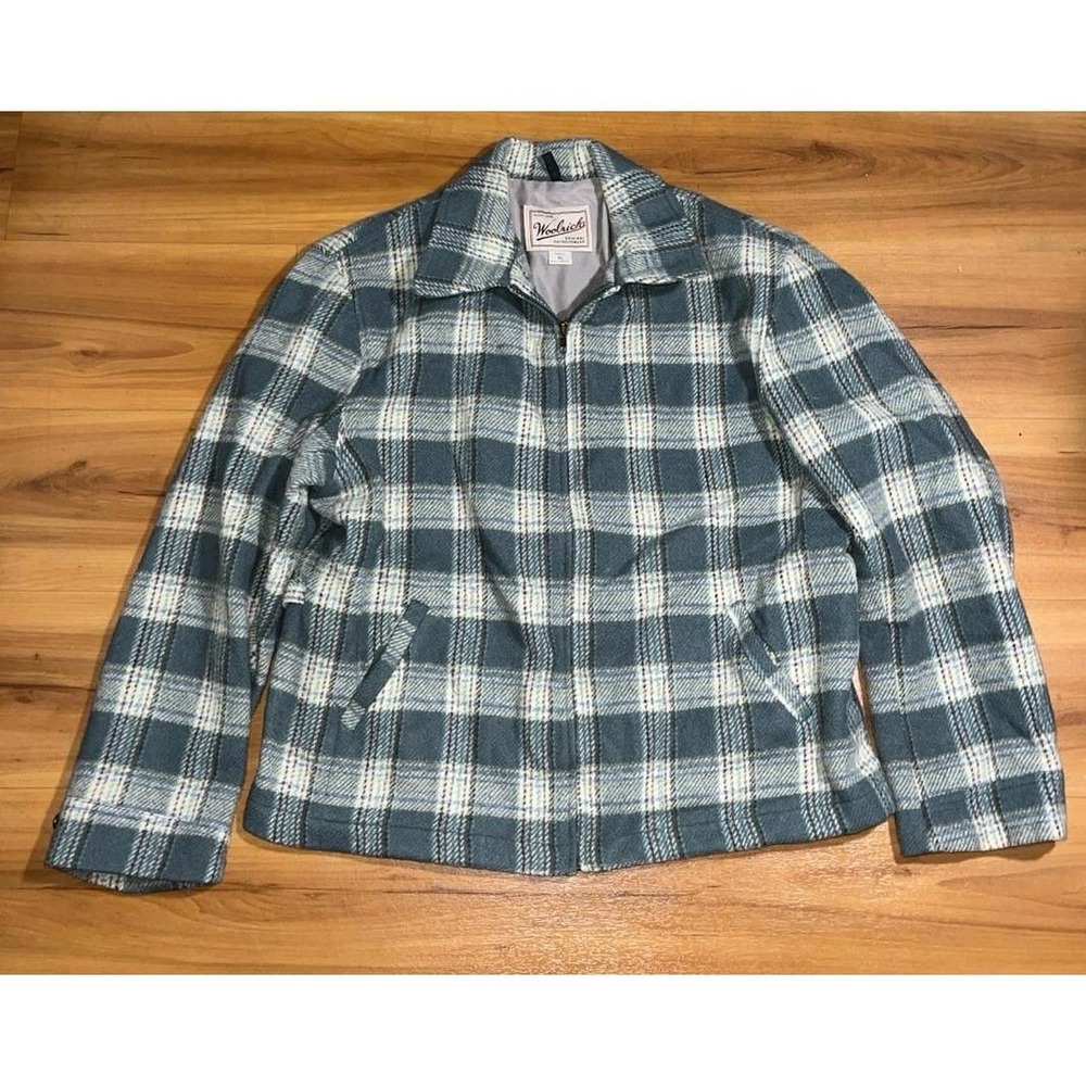 Womens Vintage Woolrich Plaid Wool Zip Up Jacket